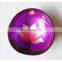 Flower Pattern Lacquerr Inside Coconut Bowl Wholesale from 100% natural best price made in Vietnam Manufacturer