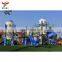 Rocket Theme Amusement Park Rides Kids Games Playsets Outdoor Plastic Slide Playground Equipment for Amusement Park