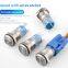 ip67 19mm flat head 1 normally open and 1 normally close 250v push button momentary switch