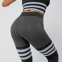 YYBD-0021, wholesale buttock high waist yoga pants women knitted seamless breathable stripe yoga fitness leggings