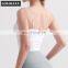 Custom 2 In 1 Design Longline Thin Straps Sports Bras Wide Hem Women Tank Tops