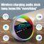 Top Fashion Multi-function Digital Display Alto Falante LED Colorful Alarm Clock Bluetooth Speaker With Fast Wireless Charging