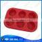 2014 New Arrrival Baking Tool 6 Holes Round Shape Silicone Cake Molds