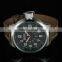 MR031 Brand New mens man analog army military leather wrist watch