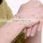Flower shaped 100% silver circle chain bracelets for ladies