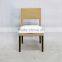 aluminum and rattan wicker restaurant chair