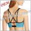 Dry Fit Polyester Spandex Custom Yoga Sports Bra Women Fitness Bra