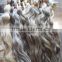 best quality grey hair bulk virgin braid remy hair without any process
