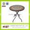 Elegant design metal patio mosaic outdoor furniture living room mosaic metal furniture