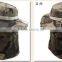 Fashion breathable style summer camouflage foldable cap fishing bucket hat with string