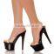 Pleaser shoes 17cm High Heel Slippers Platforms Party / Wedding Shoes sexy Pole Dance Shoes