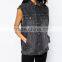 denim washed women casual waistcoat out wear OEM service