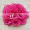 3.75 Inch Chiffon Lace Flower in Pink - Solid Chiffon Flower With Lace- Flower Head for Headbands and DIY Hair Accessories