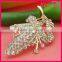 Fashion cheap leaf brooch for bouquet WBR-1350