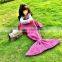 Mermaid Tail , fish tail blanket Knitted Mermaid Tail Blanket Crochet Wrap Mermaid Blanket