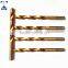 Factory sales directly, HSS M2/6542 fully ground twist drill bit, titanium coated
