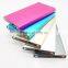 4300mAh super slim metal mobile phone power bank charger with LED Lamp