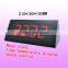 Triangle desktop digital wooden alarm clock