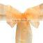 beautiful and cheap wedding hotel banquet crinkle/crushed taffeta chairsash/chair cover bow/