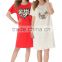 Summer Women's Funny Nightshirt Cotton Plus Size Sleeping Wear