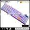Amazing Cyan Switch Mechanical LED backlight gaming wired keyboard for LOL DOTA2 OVERWATCH                        
                                                                                Supplier's Choice