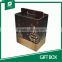 BEAUTIFUL DESIGN CORRUGATED CARDBOARD GIFT BOX WITH HANDLES