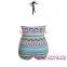 Colorful Print Plus Size young girl tankini Fringe one piece swimsuit