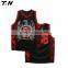 100%polyester digital print v-neck basketball jersey