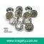 (#B6025/13mm) antique silver star pattern plastic abs button for stylish men clothing