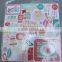 die cut hardboard handmade 3d sticker for kids