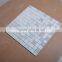 cheap 1 inch statuary white square marble mosaic tile flooring for bathroom