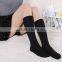 custom japanese style pure white black dance socks wholesale knee high warm dance socks