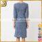 2016 Blue half sleeve slim fit women knit vestidos dresses                        
                                                Quality Choice
                                                    Most Popular