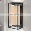 square black steel floor lamp with round purple cylinder shade suitable for hotel ML4853