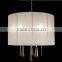 Modern new design home chandeliers with threaded silk shade