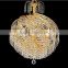 Hanging Decorative Balls Lights, Modern Spiral Gold Crystal Chandelier