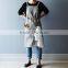 Custom blue cotton canvas kitchen cooking apron with cross-back straps
