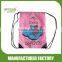 blue drawstring bag