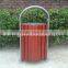 Tilting Forward Wood Park Dustbin Wooden Street Dustbin