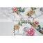 The beautiful pattern design printed crepe knit garment fabric