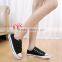 2016 Newest Comfortable Buckle Strap Canvas Shoes Ladies Flat Factory Shoes                        
                                                Quality Choice