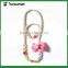 Candy colorful beaded necklace bracelet set with silk flower for children