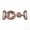 custom vintage metal alloy red copper dress buckle for lady