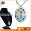 stainless steel colorful shell element pendant