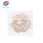 Elegant Crystal Pearl Beads Flower Shaped Brooch