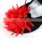 2016 stylish canvas soft slip on wholesale kid girl elegant ballet dance shoes black red flower