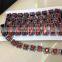 2017 New Fashion Red Rhinestone And Square Acrylic Chain for Shoe Decoration
