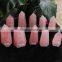 natural rock rose quartz stone crystal towers