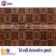 Eco-friendly 3d effect wood decorative wall panel for interior wall and ceiling decoration fireproof wall panel board
