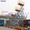 Hydraulic electric push around mobile scissor lift table for roof maintainace